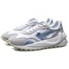 Li Ning Fang Yuan Shock Absorbing Non-Slip Durable Lightweight Low-Top Running Shoes Women Sneaker White Light-Blue AGCR034-2