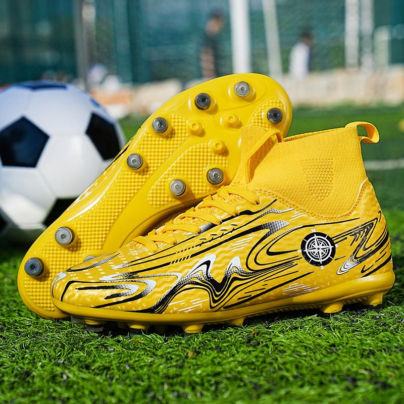 32-46 Football Shoes High -top Outdoor Men's Long Nails Sports Football Boots Large Size Young Sports Football Boots For Boys