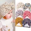 European & American Summer Baby Thread Print Bow Knot Hat
