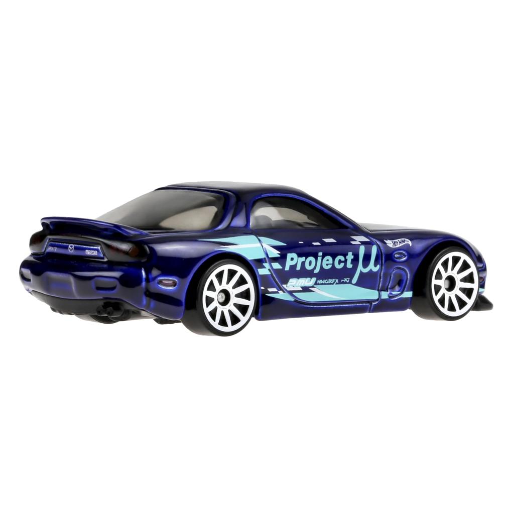 Hot Wheels Basic Car Mazda Vehicle Toy Mini Car for Ages 3 and Up Blue HXR27 '95 RX-7