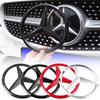 1Pcs Car Front Grille Badge Decal Cover Emblem for Mercedes Benz C E Class GLA GLK ML GLC GLE W204 W205 W210 W211 W212 W213