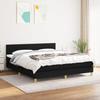 3140795 vidaXL Divan Bed with Mattress Black 180x200 Cm Fabric