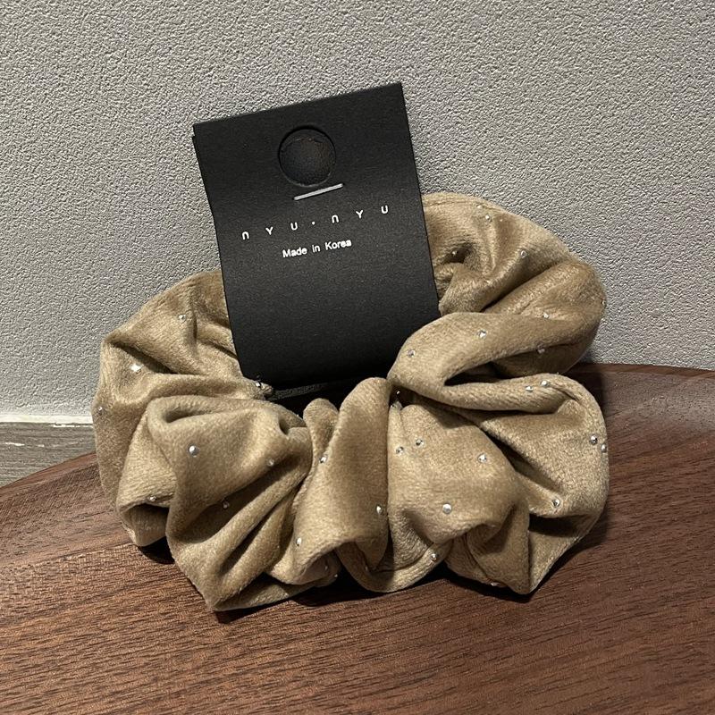 Fashion Women Girls Black Velvet Scrunchie Hair Scrunchies for Hair Elastic Hair Ties Classic Ponytail Free Shipping