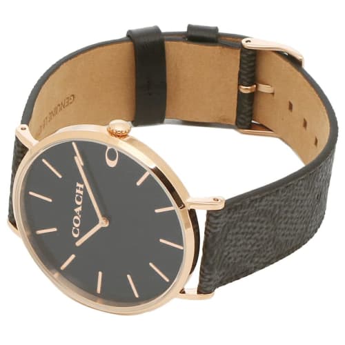 Coach Men's Charles 41mm Quartz Black Watch, COACH 14602550