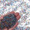 2mm Colored Transparent Silver Core Glass Seed Beads for DIY Jewelry Accessories