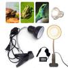 E27 UVA+UVB 220V Reptile Heating Lamp Deck Holder Tortoises Basking Bulb Turtle Light Clip Thermometer Hygrometer Lizard
