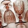 1PC European Style Vintage Embossed Petal Glass Carved Red Wine Glass Juice Glass, Goblet