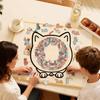 135Pcs/Set Cat Shaped Wooden Jigsaw Puzzle Focus Logic Training Wood Puzzle Game Educational Difficult Puzzle Toy Decoration Cat Lovers Gift