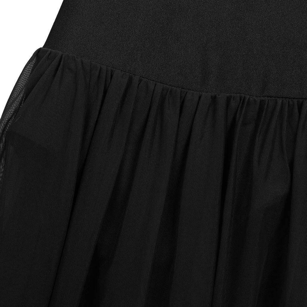 Kids Ballet Tutu Dance Leotard Dress Sleeveless High-low Hem Girls Gymnastics Leotard Stage Costumes