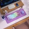 XVX Keycap 165 Key Pudding Keycap PBT Transparent Keycap Cherry MX Gateron Switch Keyboard OEM Profile Keycap (Purple/White)
