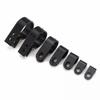 10/25/50pcs Black Nylon R Shape  Cable Clamp Clip UV Resistant Wire Electrical Hose Loop Fixer Plastic Cord Ties Organizer Holder