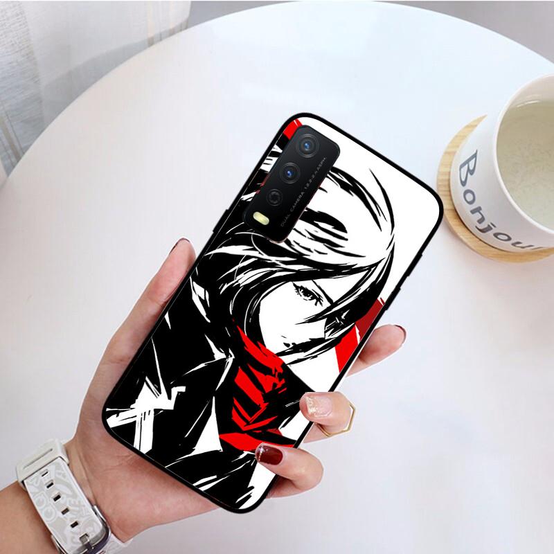 Anime Japanese Attack On Titan Phone Case for VIVO Y31 Y21 Y70 Y21S Y20 Y72 1907 Y12 Y11S Y53S Y33S Y55 Y76 Y51 Y15S Y01