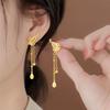 Antique Hollow Out Butterfly Earrings For Women Long Tassel Wedding Chain Gift Luxury Earring E C4B3