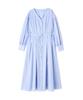 Beauty Casual Tuck Flare Shirt Blue Stripes [Natural Basic] Dress, Dress, Women's,
