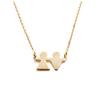 [N2877] - Gold Plated 'Romeo and Juliet' Necklace - 15x10 Mm (guy- Girl- Couple)