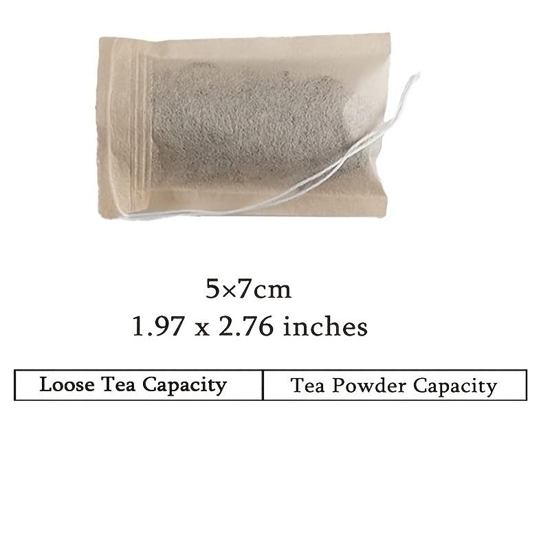 50 шт./100 шт. одноразовые чайные пакетики для листового чая, пустые чайные пакетики для рассыпного чая с шнурком, фильтр-пакеты для натурального чая для рассыпного чая 1,97*2,76 дюйма