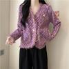Women's Thickened Knitted Cardigan Coat Unique Design for Autumn