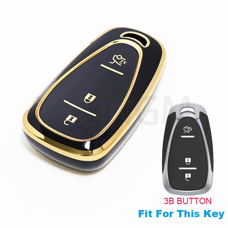 Car Key Case Cover For Chevrolet Chevy Cruze Traverse Spark Equinox Sonic Volt Bolt Malibu Camaro 2/3/4/5 Buttons Auto Shell Fob