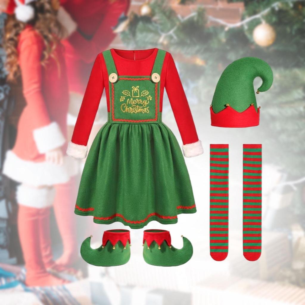 Christmas Costume Adults with Socks Clothes for Carnival Birthday Mardi Gras for Women
