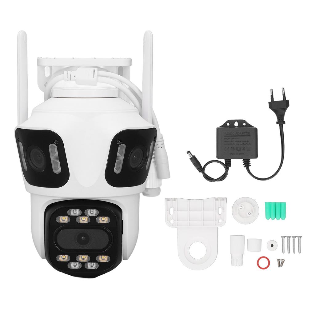 Outdoor Security Camera 8MP AI Motion Detection IP66 Water Resistant 2 Way Talk HD Wireless WiFi