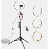 10.2" LED Selfie Ring Light with Tripod and 2 Phone Holders Ring Light
