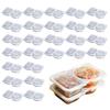 5/15/25/35Pcs Double Compartment Condiment Container with Lid Portable Reusable Food