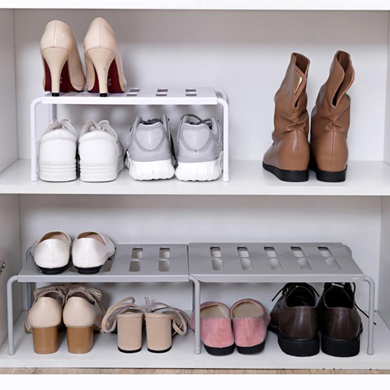 Plastic Cabinet Holders Retractable Stackable Kitchen Cabinet Storage Shelf Home Organizer Spice Rack Fit for Kitchen Bathroom