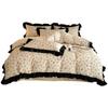 French Style Pure Cotton Four-piece Set 100% Cotton Sheets Lace Quilt Cover Pastoral Style Bedding