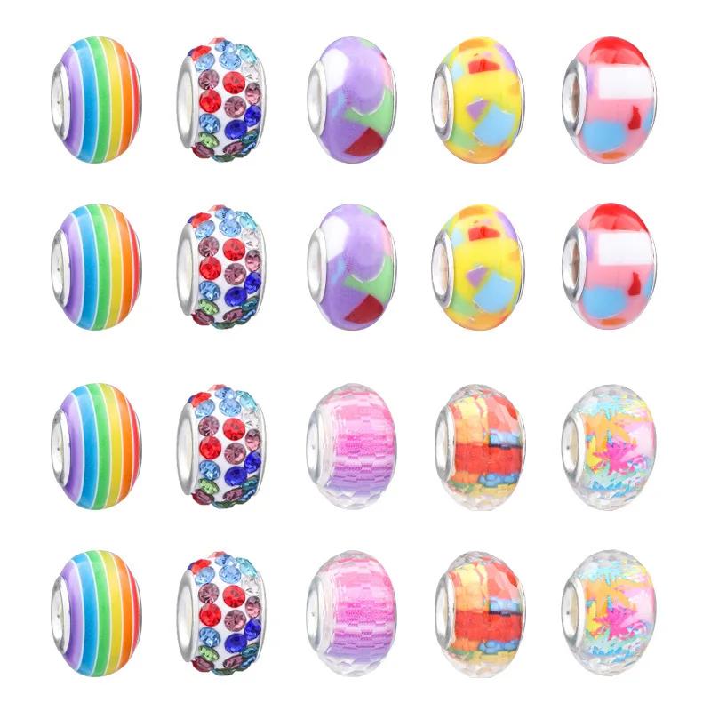 Bracelet DIY Charm Bracelet Necklaces Jewelry Making Kit with Pink Gift Box for Girls Women Valentines Birthday Christmas Gift