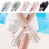 Breathable Ice Silk Gloves Anti-UV Sunscreen Gloves Fashion Mittens  Women