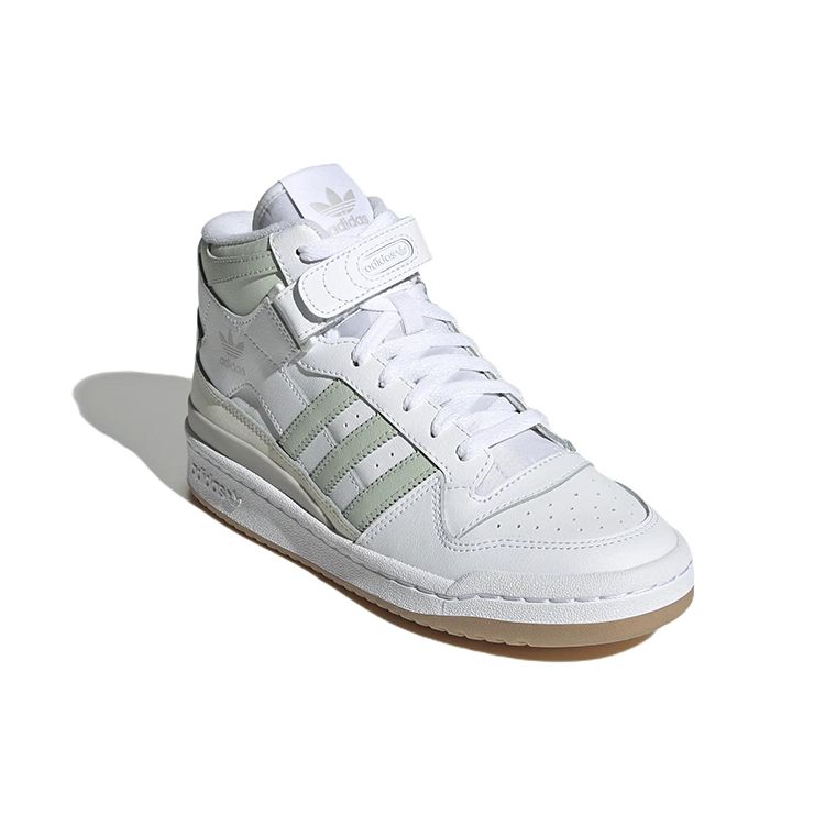 Adidas Forum Mid White Linen Green Women Sneakers Cloud-White Gum GX4578