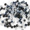 Black White Clear 4/6mm Multicolor Rondelle Crystal Glass Beads Faceted Loose Beads for Jewelry Making Jewelry Accessories DIY