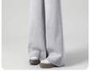 Women's High Waist Gray Wide Leg Jeans - 2025 Summer Slimming Straight Pants