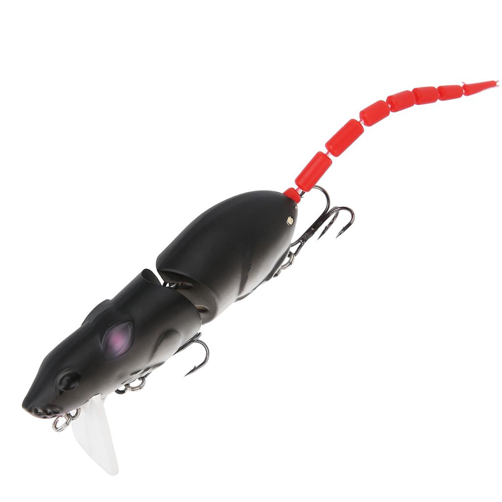 Artificial Simulation Mouse Shape Lure Bait Fishing Accessories with Treble HooksA