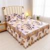 3Pcs Set Spring and Summer New Brushed Bed Skirt Bed Cover Simmons Bed Cover Protector Bed Sheet Set Queen Size Bed Sheets Set