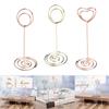 Heart Shape Paper Clamp Wedding Supplies Photos Clips Clamps Stand Table Numbers Holder Place Card