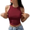 Tank Top For Women Casual Summer Sleeveless Tops Fashion Round Neck Solid Color T Shirt Tanks Tops