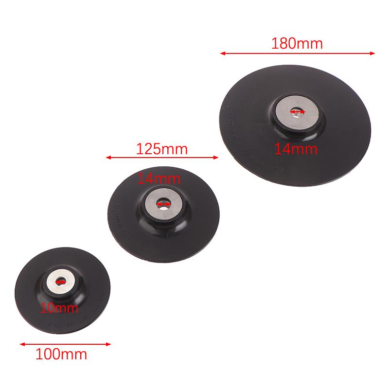 4-7'' M10/M14 Thread Backing Pad Abs Plastic Back Pad Round Grinding Discs For Angle Grinder Sanding Sander