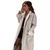 Autumn and Winter New Casual Leather Velvet Thickened Trench Coat Loose Fashion Coat Women