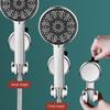 New Unique Horizontal Setting Suction Cup Handheld Shower Head Holder Large Shower Head Supports Relocatable Wall Mounted