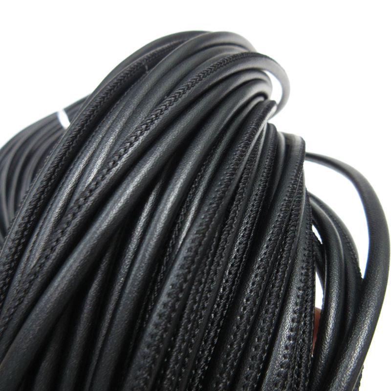 Women's Bag Shoulder Strap: Overlock Machine Thread, Leather Cord, Cotton Core, Rubber Tube - Wrist Clothes Drawstring Tie