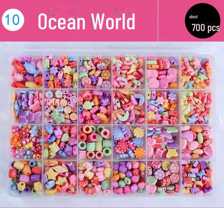 Children's DIY Beaded Bracelet Kit - Educational Handmade Craft for Girls