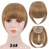Fringe Bangs Synthetic Hair Extensions Clip In Bangs 6 Inch Short Straight Hairpiece Front Neat Bang Two Side Blonde