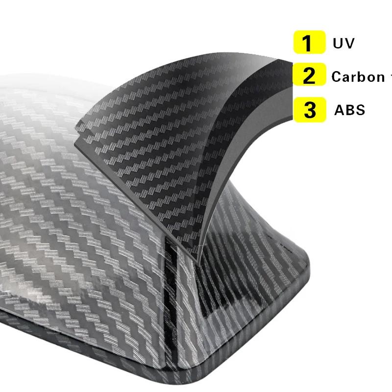 Car Shark Fin Antenna Fin Shape Auto Roof Aerial No Drilling Radio FM/AM Signal Vehicle Accessories Universal for Most Car Water