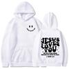 Jesus Loves You Double Sided Printed Hoodies High Street Fashion Oversized Sweatshirts Men Women High Quality Vintage Sudaderas