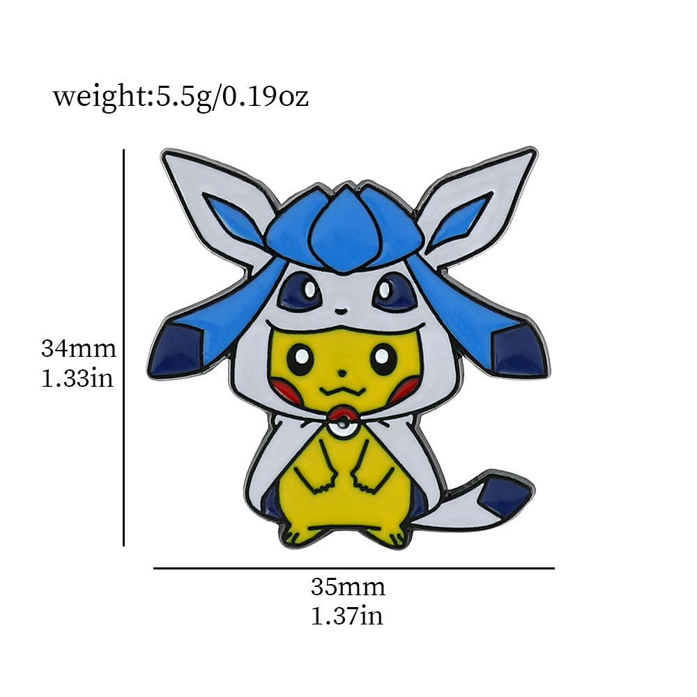 Cartoon Pikachu Unique Metal Pin Perfect For Collectors Fans And