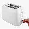 650W Toaster with Double Wide Slots 6 Gears White Bread Toast Machine for Home Breakfast