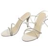 Hot Sale Women's Shoes -tied Women's Sandals Fashion Crystal Dress Sandals Women Summer Peep Toe Heeled Sandals