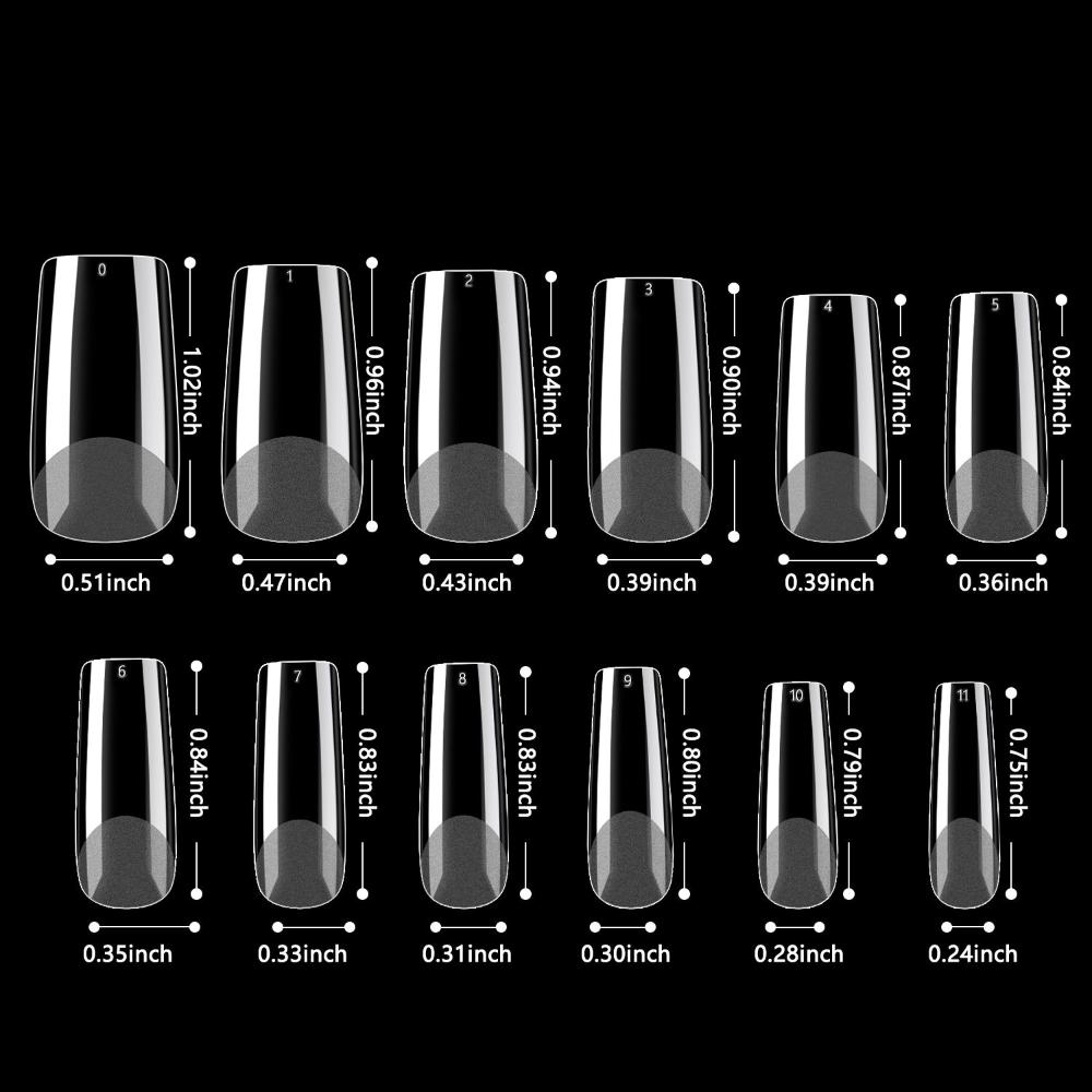 Shape Gel Nail Tips Soft Gel Full Cover Nail Tips Soft Gel Nail Extension