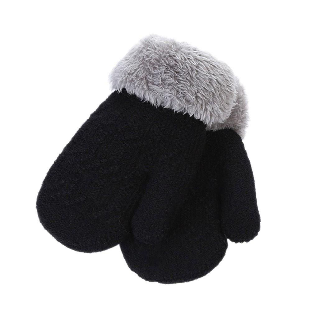 Thick Kids Gloves Plus Velvet Baby Gloves Keep Finger Warm Warm Mittens  Baby Kids